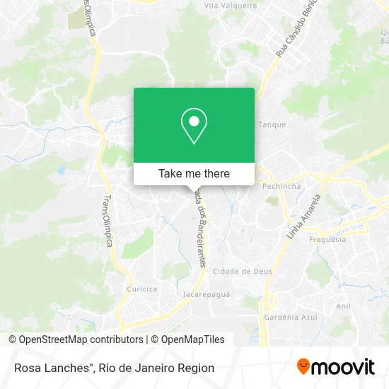 Rosa Lanches" map