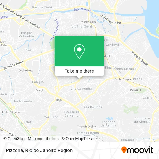 Pizzaria map