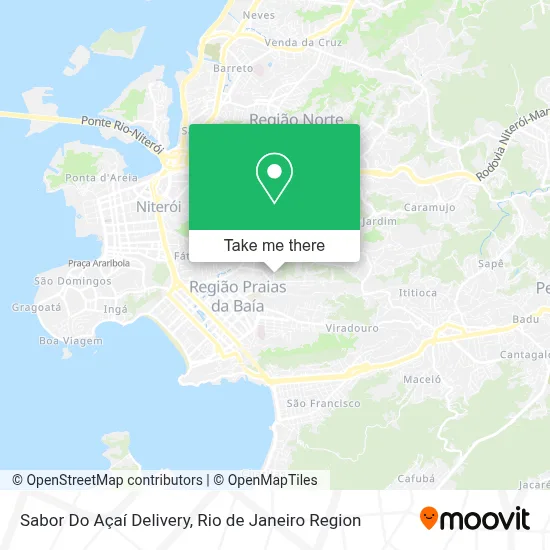 Sabor Do Açaí Delivery map