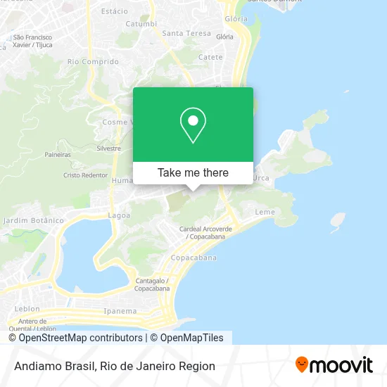 Andiamo Brasil map