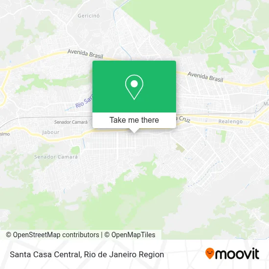 Santa Casa Central map