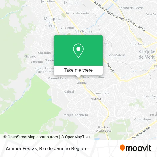 Amihor Festas map