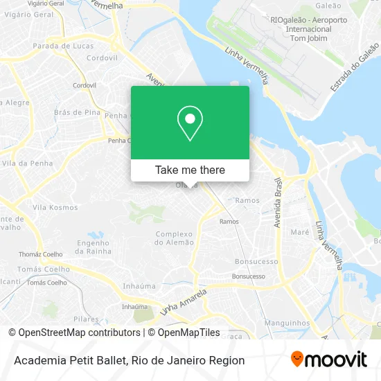 Academia Petit Ballet map
