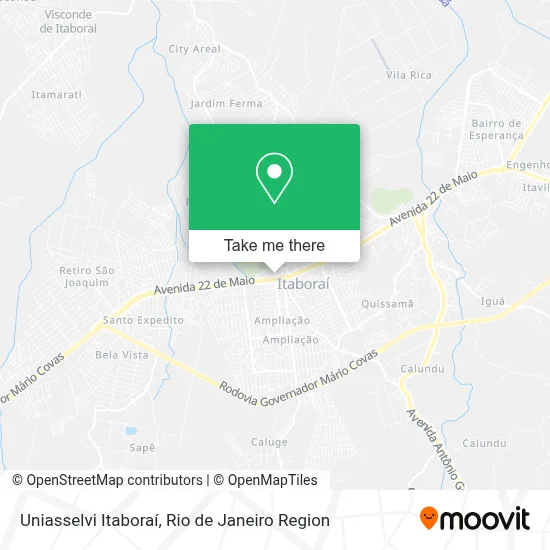 Uniasselvi Itaboraí map