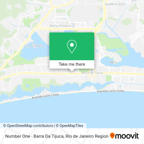Number One - Barra Da Tijuca map