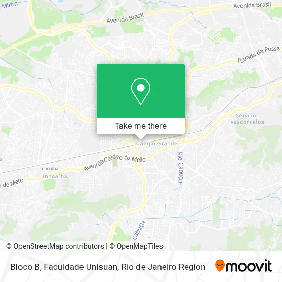 Bloco B, Faculdade Unisuan map