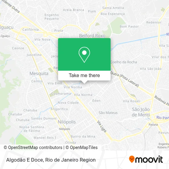Algodão E Doce map