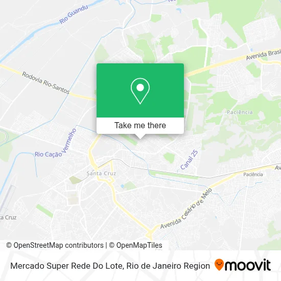 Mercado Super Rede Do Lote map