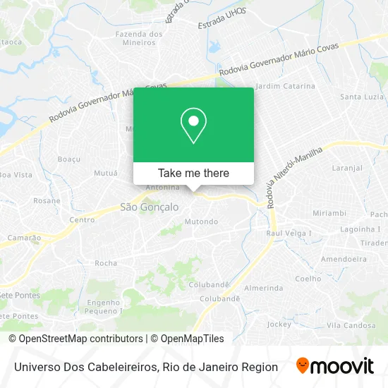 Universo Dos Cabeleireiros map