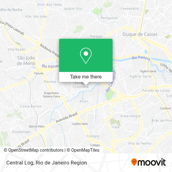 Central Log map