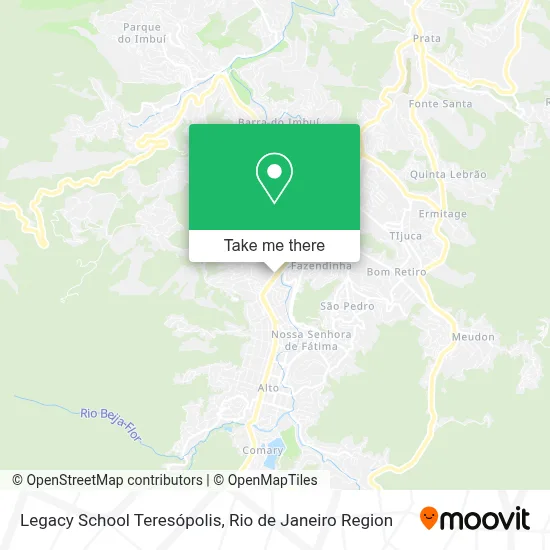 Legacy School Teresópolis map