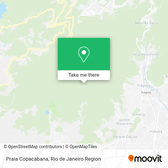Praia Copacabana map