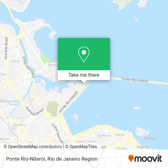 Ponte Rio-Niterói map