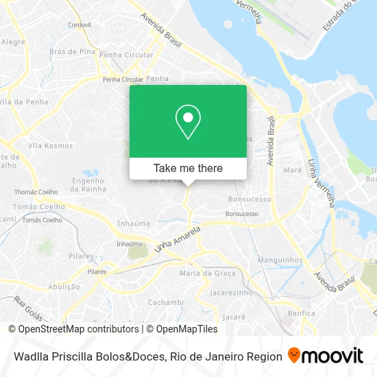Wadlla Priscilla Bolos&Doces map