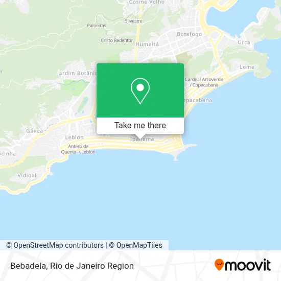 Bebadela map