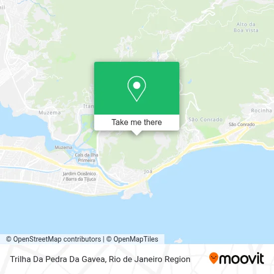 Trilha Da Pedra Da Gavea map