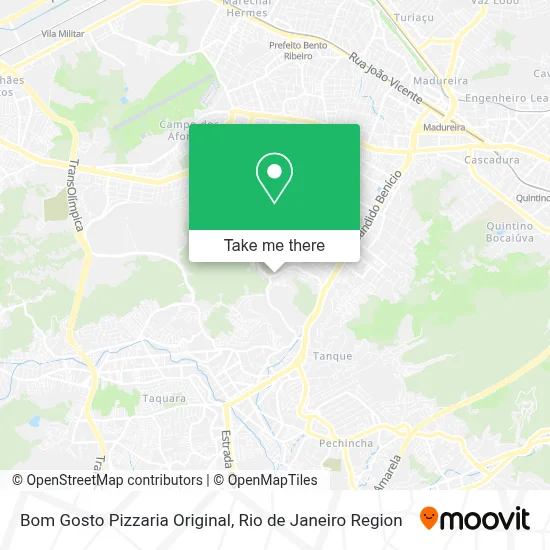 Bom Gosto Pizzaria Original map