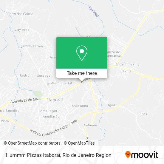 Hummm Pizzas Itaboraí map