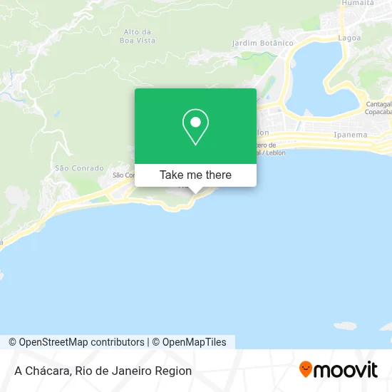 A Chácara map