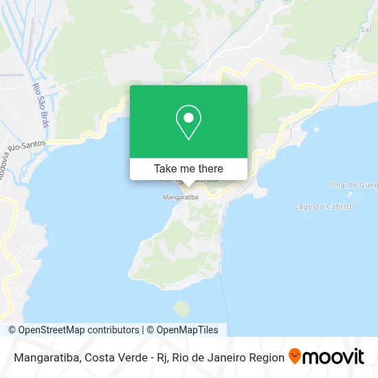 Mangaratiba, Costa Verde - Rj map