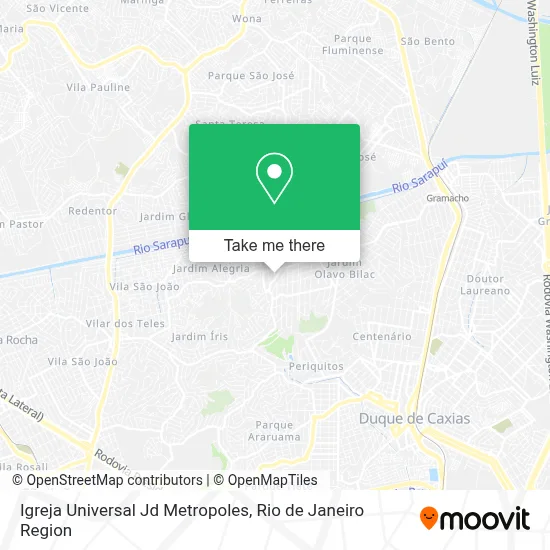 Igreja Universal Jd Metropoles map