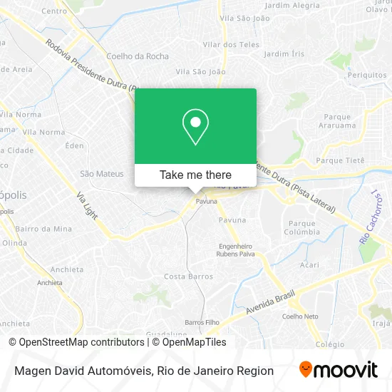 Magen David Automóveis map