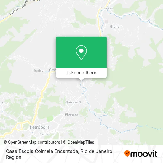 Casa Escola Colmeia Encantada map