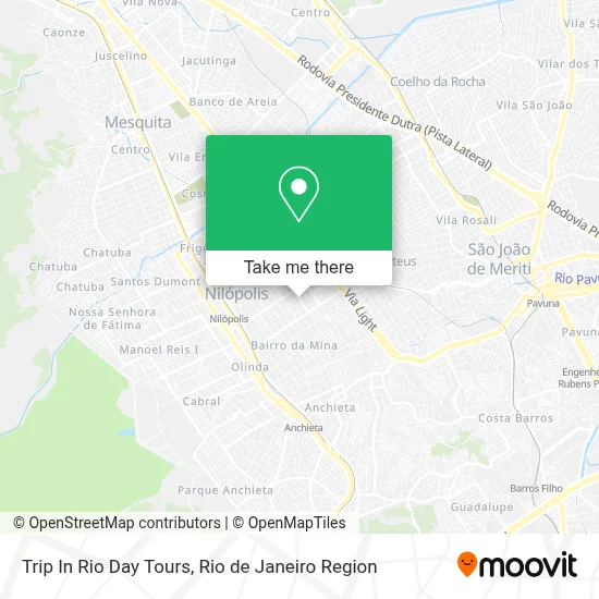 Trip In Rio Day Tours map