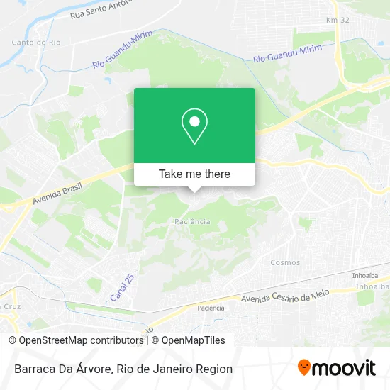 Barraca Da Árvore map