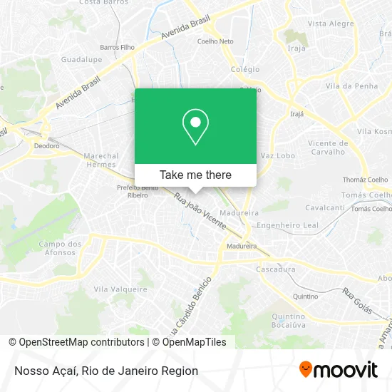 Nosso Açaí map