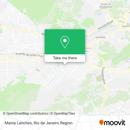 Mania Lanches map