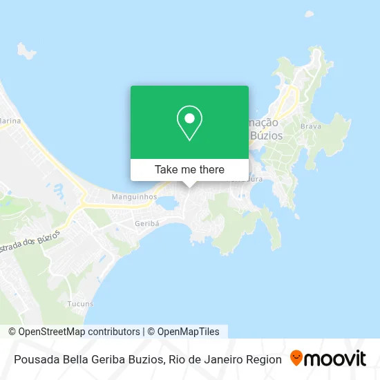 Pousada Bella Geriba Buzios map