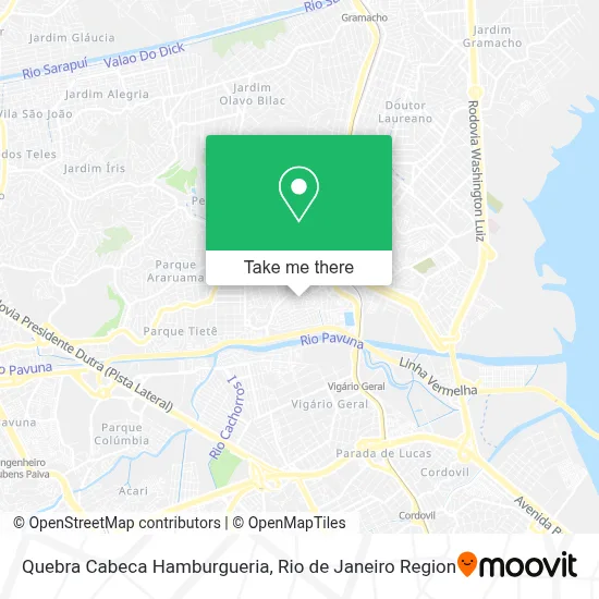 Quebra Cabeca Hamburgueria map
