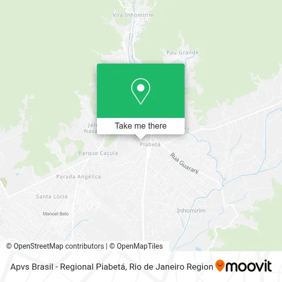 Apvs Brasil - Regional Piabetá map