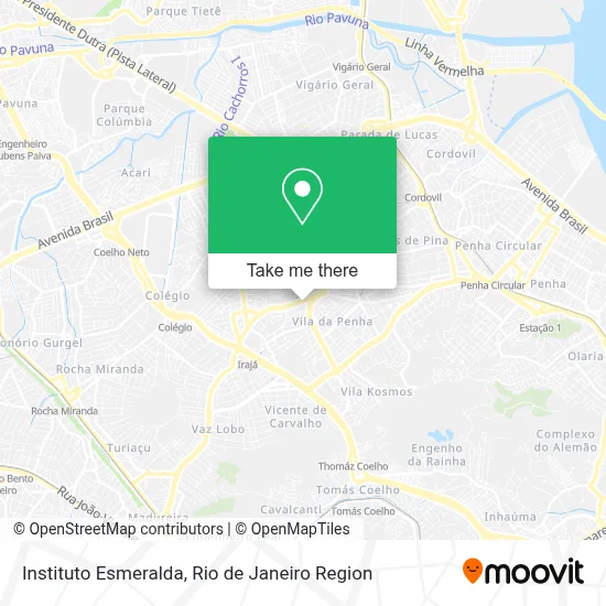 Instituto Esmeralda map