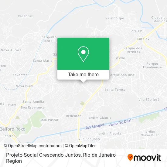 Projeto Social Crescendo Juntos map