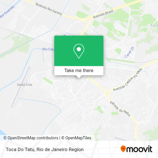 Toca Do Tatu map