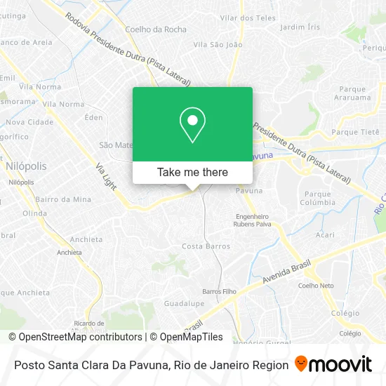 Posto Santa Clara Da Pavuna map