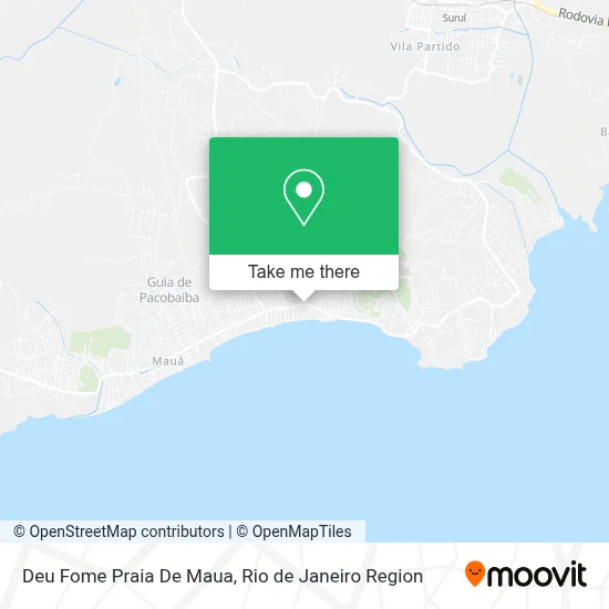 Deu Fome Praia De Maua map