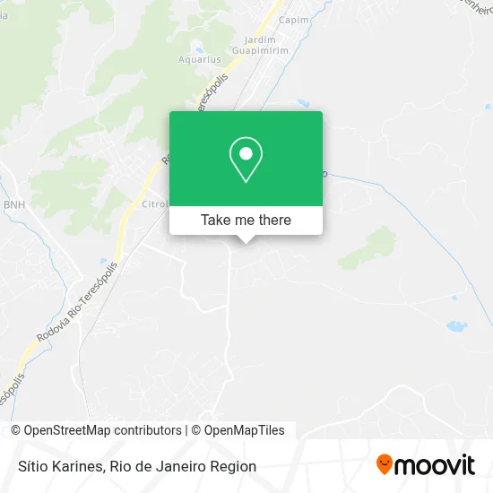 Sítio Karines map