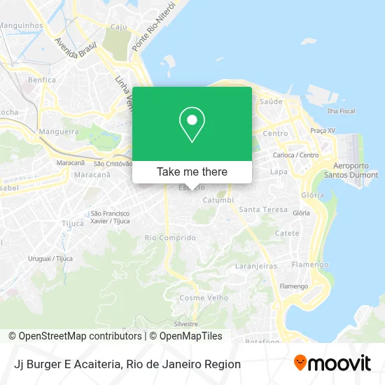 Jj Burger E Acaiteria map