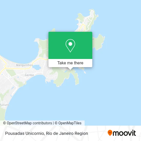 Pousadas Unicornio map