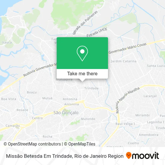 Missão Betesda Em Trindade map