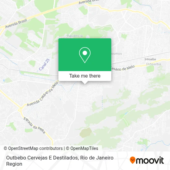 Outbebo Cervejas E Destilados map