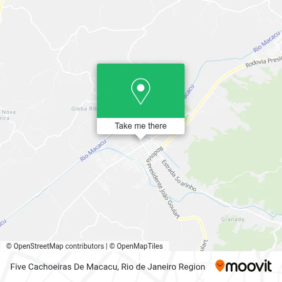 Five Cachoeiras De Macacu map