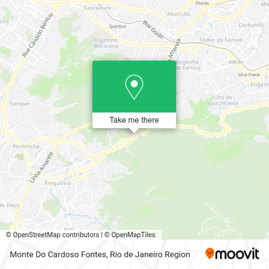 Monte Do Cardoso Fontes map