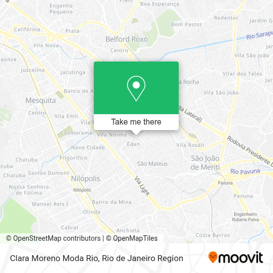 Clara Moreno Moda Rio map