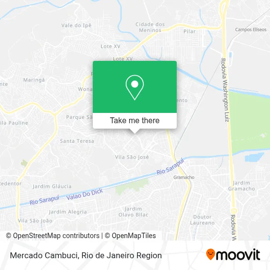 Mercado Cambuci map