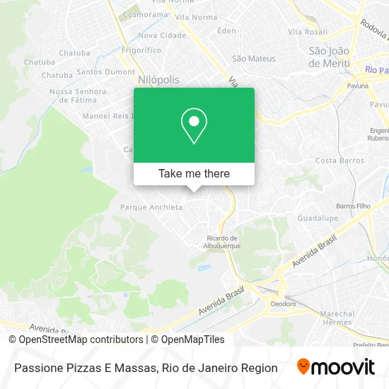 Passione Pizzas E Massas map