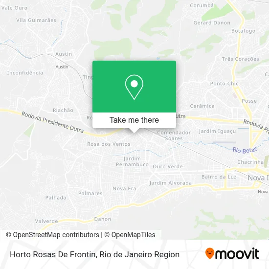 Horto Rosas De Frontin map